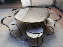 Ensemble table et 6 chaises - Pol Quadens