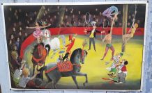 Affiche scolaire chambre d'enfant le cirque