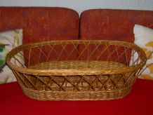 Grand panier en osier pour chat, chien