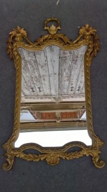  Miroir baroque résine année 70