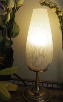 Lampe à poser en verre de Clichy 