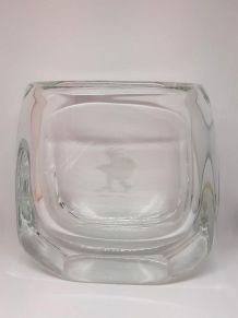 Vase vintage en cristal Orrefors