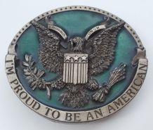 1981 Bergamont I'M Proud to Be An American Boucle Ceinture