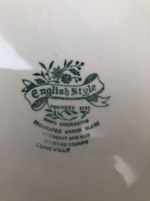 2 assiettes « English style »