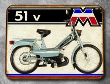 Plaque métal Motobecane 51V