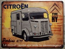 Plaque métal Citroën HY