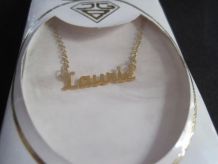 Collier chaine prenons LAURIE