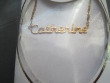 collier prénom  CATHERINE
