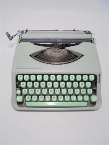  Machine à écrire Hermès Baby verte 1960