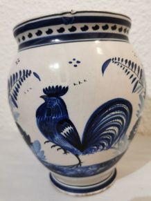 Vase H Quimper, 18 cm