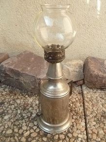 lampe a petrole clamfor, vintage