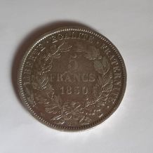 5 Francs Argent 1850 A Cérès , Paris
