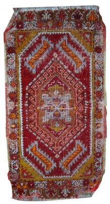 Tapis ancien Turc Yastik fait main, 1C371