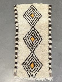 Tapis berbere marocain beni ourain 80x160cm