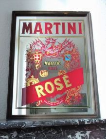 Ancien miroir publicitaire Martini 