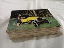 LOT de cartes postales de voitures anciennes 