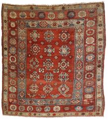 Tapis ancien Turc Melas fait main, 1B759