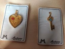 Médaille religieuse et pendentif clé "Martineau"