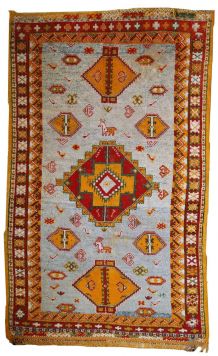 Tapis ancien Marocain Berber fait main, 1C438