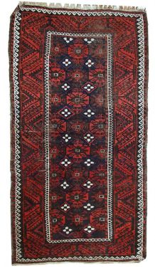 Tapis ancien Afghan Baluch fait main, 1C489