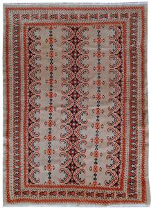 Tapis vintage Ouzbek Bukhara fait main, 1C491