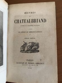 Œuvres de Chateaubriand en 20 volumes 1860