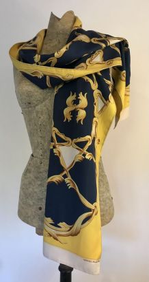 Rare foulard écharpe Hermès couronnes,Couronnes Hermès scarf