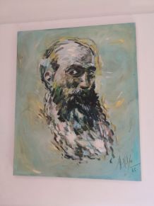 Tableau reproduction auto portrait Camille Pissarro