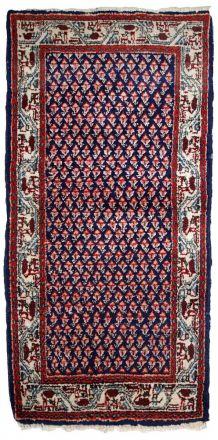 Tapis vintage Indien Seraband fait main, 1C800