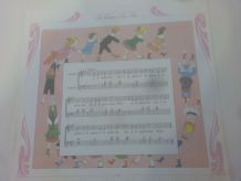 Illustration enfantine vintage "La queue leu leu"