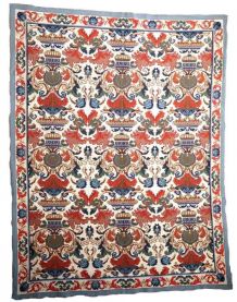 Tapis vintage Portugal Arraiolos fait main, 1P66