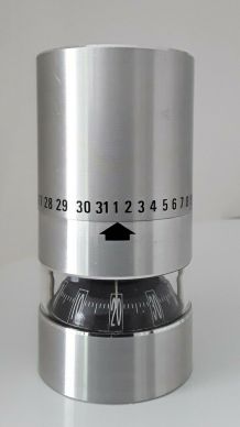 porte crayons thermomètre dateur acier brossé 1970 