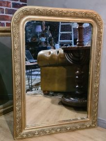 miroir louis philippe ancien 1900  avec moulure  tres belle 