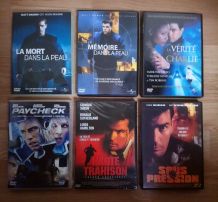 Lot de 6 DVD films d'action