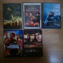 Lot 5 DVD films "Épiques"