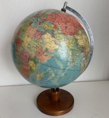 Globe vintage 1973 terrestre de Räth ex-RDA - 48 cm