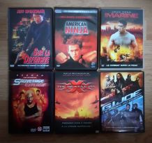 Lot de 6 DVD "Films d'action"