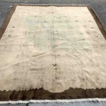 Tapis ancien Chinois Art Deco fait main, 1V05