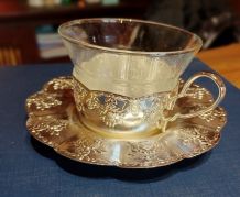 Lot 13 Tasses à thé en argent 