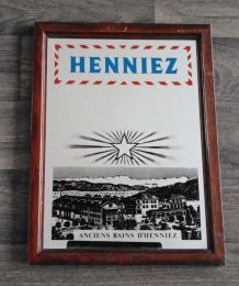 Ancien miroir publicitaire Suisse "Anciens bains d'Henniez"