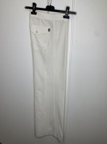 Pantalon droit blanc Cop Copine