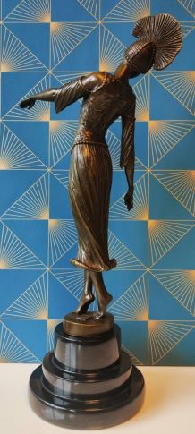 Bronze Chiparus „la Danseuse aux pieds nus“ Art Déco 