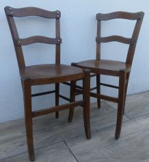 Paire de chaises de bistrot anciennes LUTERMA