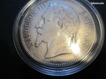 5 francs Napoleon iii empereur 1868 BB Argent dans capsules 