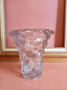 Vase cristal "nid d'abeille