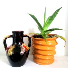 Vase en céramique Vallauris à double anses, vers 1960 