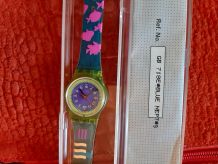 Montre SWATCH 1990 RARE GB 718E  BLUE NEPTUNE 