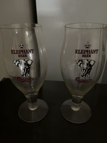Verres à bière éléphant 