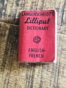 Mini dico Lilliput English/French ancien