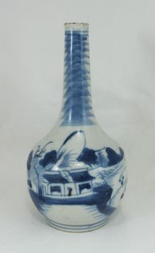 AncAncien vase bleu blanc Chinois Chine ou Vietnam 19è si